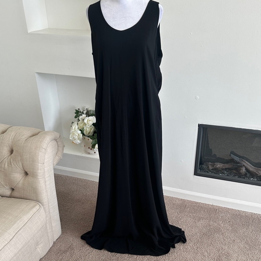Vince Black Sleeveless Maxi Dress